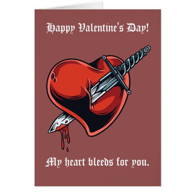 Mein Herz blutt für Sie glücklich Valentinstag (Vorne)