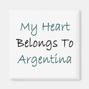Mein Herz gehört Argentinien Magnet