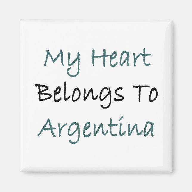 Mein Herz gehört Argentinien Magnet (Vorne)