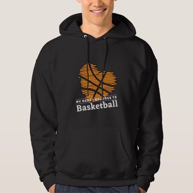 Mein Herz gehört BASKETBALL Hoodie (Vorderseite)