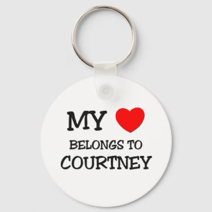 Mein Herz gehört Courtney Schlüsselanhänger