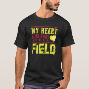 Mein Herz gehört dem Softballspieler-Trainer auf d T-Shirt