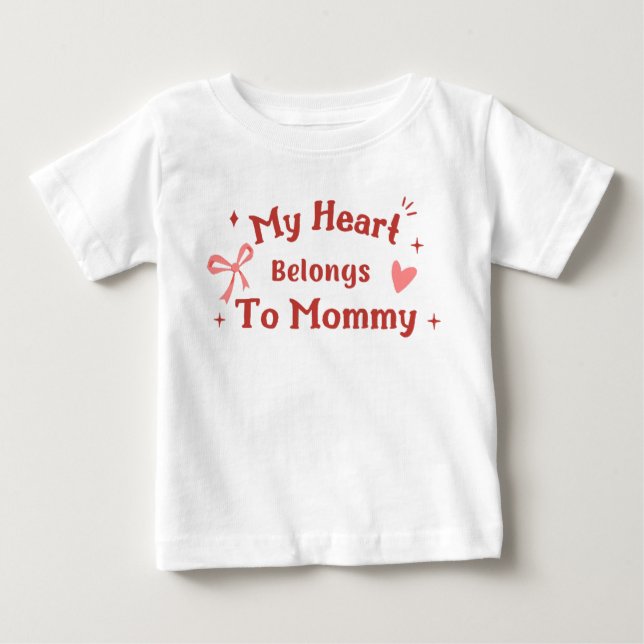 Mein Herz gehört der Mami Baby T-shirt (Vorderseite)