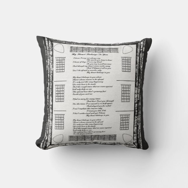 Mein Herz gehört dir Kissen (Vorderseite)