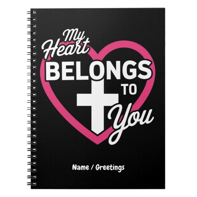 Mein Herz gehört dir Niedliches Geschenk für Paare Notizblock (Vorderseite)