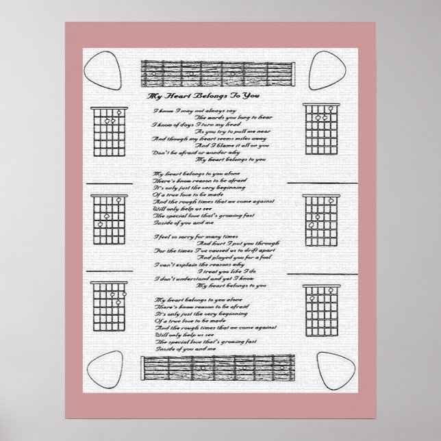 Mein Herz gehört dir Poster (Vorne)