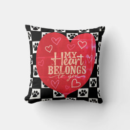 Mein Herz gehört dir zum Druck Kissen