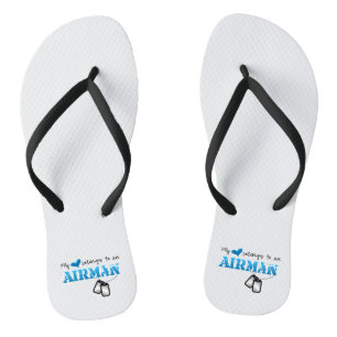 Mein Herz gehört einem Airman Flip Flops