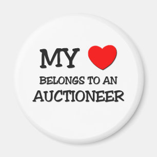 Mein Herz gehört einem AUKTIONATOR Magnet
