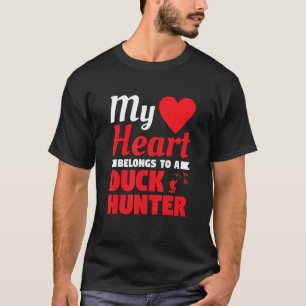 Mein Herz gehört einem Duck Hunter Husband Waterfo T-Shirt