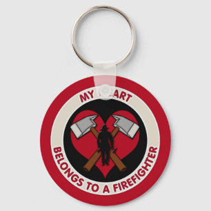 Mein Herz gehört einem Feuerwehrmann Schlüsselanhänger