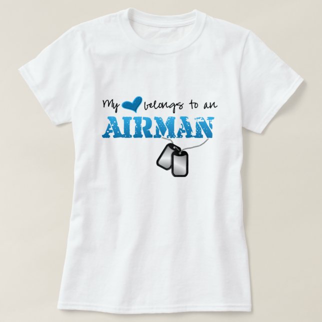 Mein Herz gehört einem Flieger T-Shirt (Design vorne)