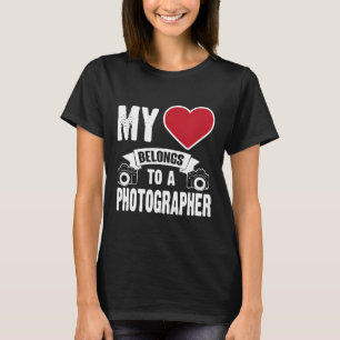 Mein Herz gehört einem Fotografen Ehegatten Niedli T-Shirt