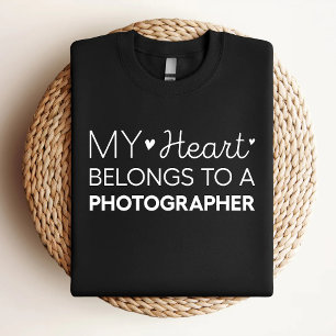 Mein Herz gehört einem Fotografen Süße Fotografie T-Shirt