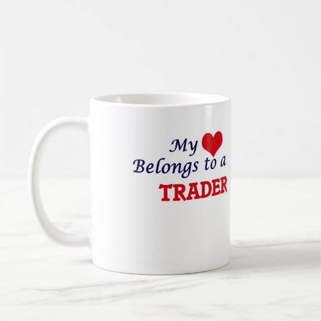 Mein Herz gehört einem Händler Kaffeetasse (Links)