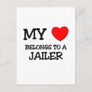 Mein Herz gehört einem JAILER Postkarte