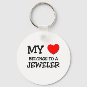 Mein Herz gehört einem JEWELER Schlüsselanhänger