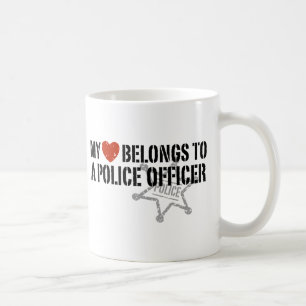 Mein Herz gehört einem Polizisten Kaffeetasse