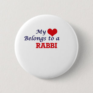Mein Herz gehört einem Rabbiner Button
