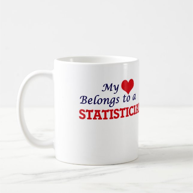 Mein Herz gehört einem Statistiker Tasse (Links)