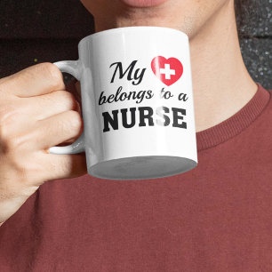Mein Herz gehört einer Krankenschwester Kaffeetasse