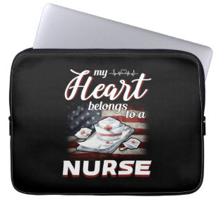 Mein Herz gehört einer Krankenschwester Laptopschutzhülle