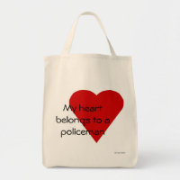 Mein Herz gehört einer Polizist Tasche