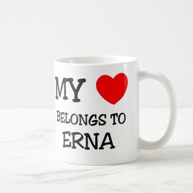 Mein Herz gehört ERNA Kaffeetasse (Rechts)