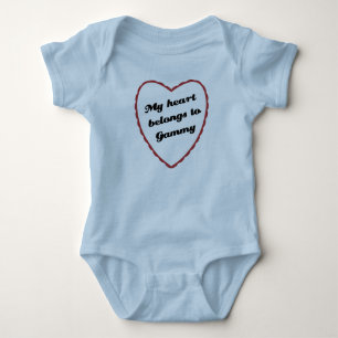 Mein Herz gehört Gammy Baby Strampler