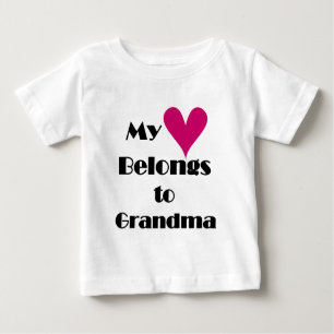 Mein Herz gehört Großmutter Baby T-shirt