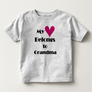 Mein Herz gehört Großmutter Kleinkind T-shirt