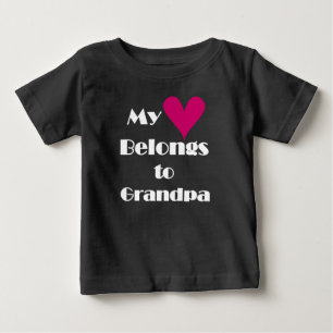 Mein Herz gehört Großvater Baby T-shirt