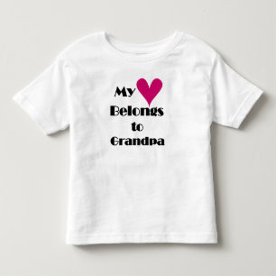 Mein Herz gehört Großvater Kleinkind T-shirt