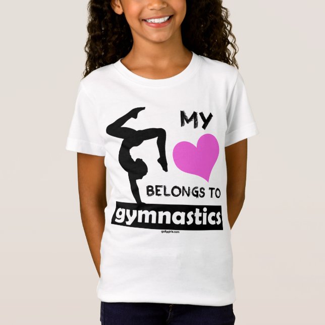 Mein Herz gehört Gymnastik T-Shirt (Vorderseite)