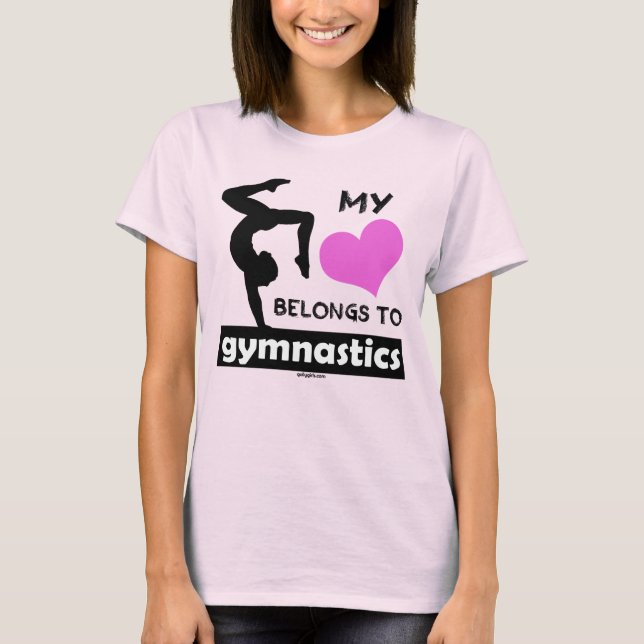 Mein Herz gehört Gymnastik T-Shirt (Vorderseite)