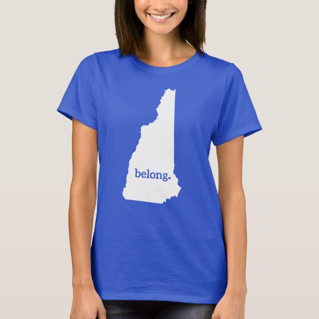 Mein Herz gehört in New Hampshire T-Shirt (Vorderseite)
