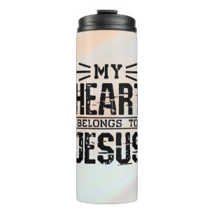 Mein Herz gehört Jesus Thermosbecher