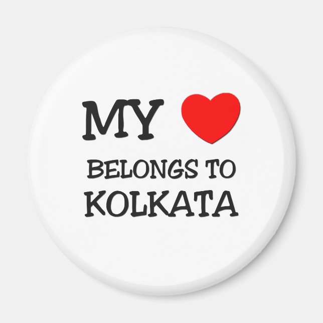 Mein Herz gehört KOLKATA Magnet (Vorne)
