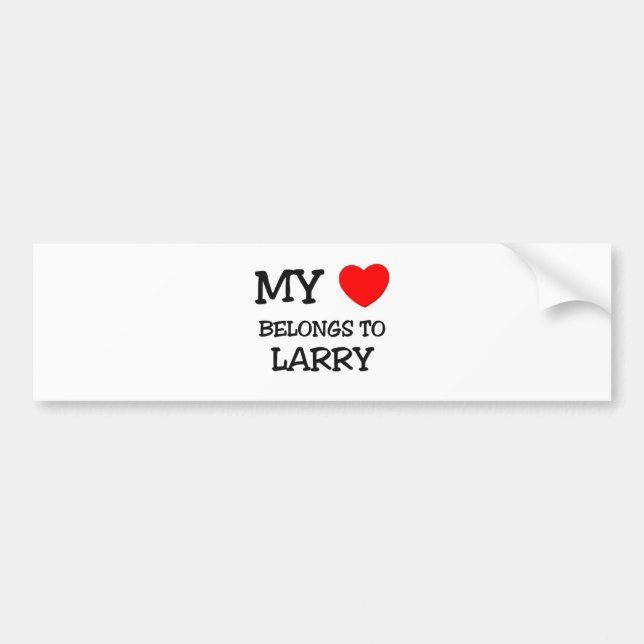 Mein Herz gehört Larry Autoaufkleber (Vorne)