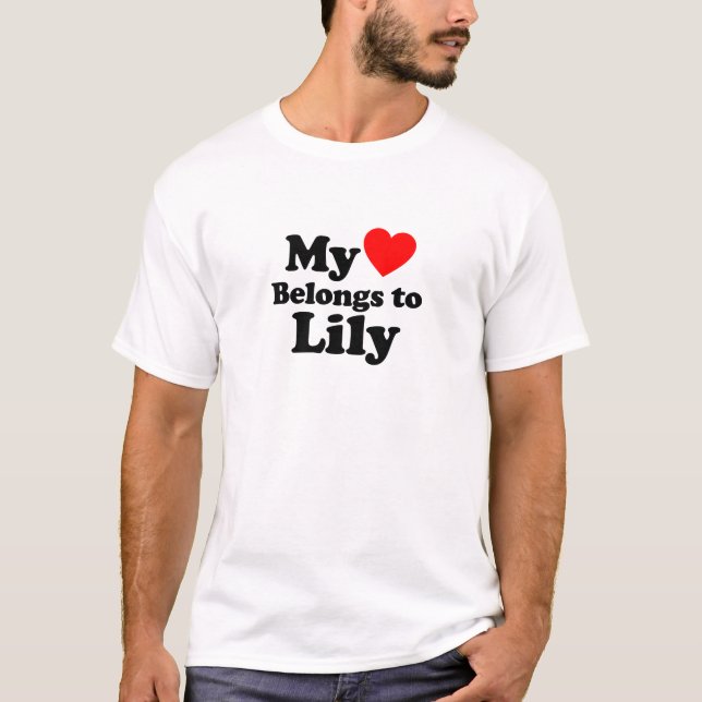 Mein Herz gehört Lily T-Shirt (Vorderseite)