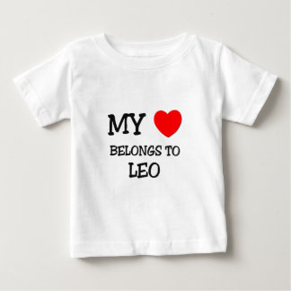 Mein Herz gehört Löwen Baby T-shirt