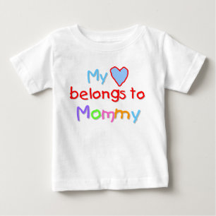 Mein Herz gehört Mama Baby T-shirt