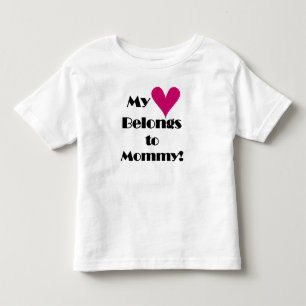 Mein Herz gehört Mama Kleinkind T-shirt