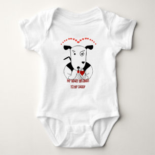Mein Herz gehört meinem Daddy Baby Strampler