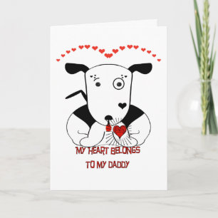 Mein Herz gehört meinem Daddy Karte