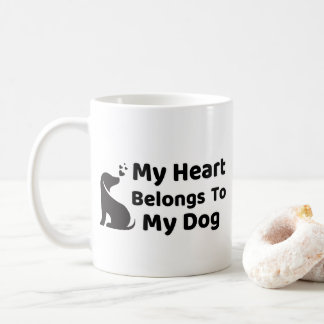 Mein Herz gehört meinem Hundemug Kaffeetasse