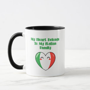 Mein Herz gehört meiner italienischen Familie Lieb Tasse