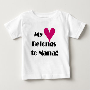 Mein Herz gehört Nana Baby T-shirt