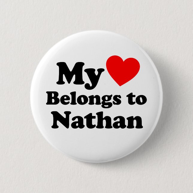 Mein Herz gehört Nathan Button (Vorderseite)