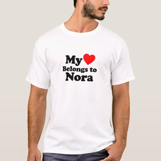 Mein Herz gehört Nora T-Shirt (Vorderseite)